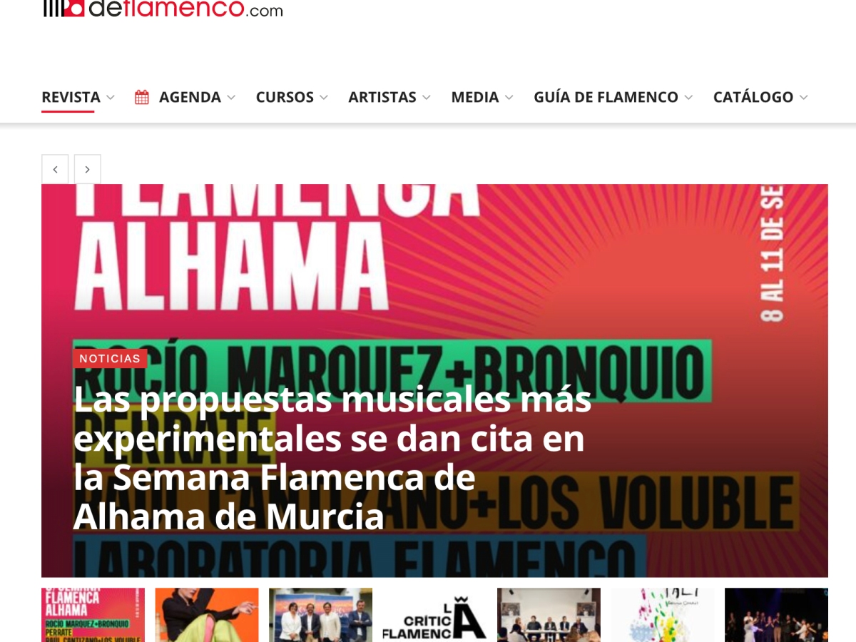 Las propuestas musicales más experimentales se dan cita en la 6ª Semana Flamenca de Alhama de Murcia (Deflamenco.com)